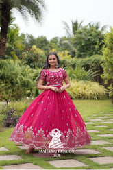 π Faux Blooming Gown with Sequins Magic - Special Designer Gown